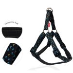 Σαμαράκι σκύλου neoprene MOTIVO NERO HARNESS TYPE A small