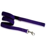 Οδηγός σκύλου ιμάντας DOUBLE LAYER LEASH WITH SOFT FILLING μωβ large