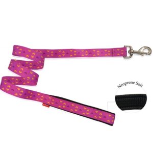 Οδηγός σκύλου neoprene MOTIVO ROSA LEASH WITH NEOPRENE extra small