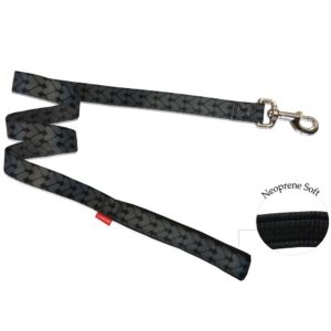 Οδηγός σκύλου neoprene MOTIVO CUORI GRIGI LEASH WITH NEOPRENE extra small