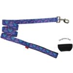 Οδηγός σκύλου neoprene MOTIVO VIOLETTA LEASH WITH NEOPRENE large
