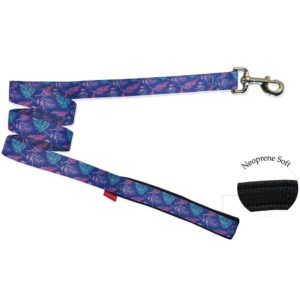 Οδηγός σκύλου neoprene MOTIVO VIOLETTA LEASH WITH NEOPRENE extra small