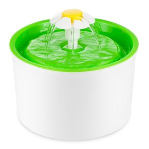 Ποτίστρα σκύλου και γάτας σιντριβάνι ROUND WATER FOUNTAIN with FLOWER 1,6lt (05582)