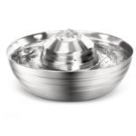 Ποτίστρα σκύλου και γάτας σιντριβάνι STEINLESS STEEL WATER FOUNTAIN 2,1lt (05587)