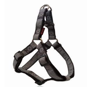 Σαμαράκι σκύλου ιμάντας CHECKED HARNESS TYPE Α μαύρο