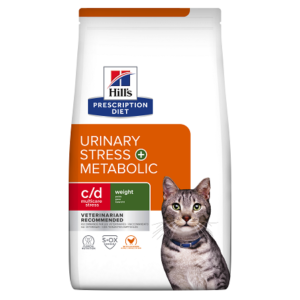 Ξηρά τροφή γάτας ΚΛΙΝΙΚΗ ΔΙΑΙΤΑ HILL'S PD  Urinary stress + Metabolic c/d Feline 1,5kg