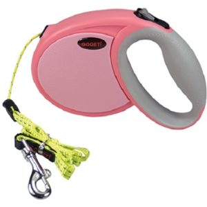 Οδηγός σκύλου πτυσσόμενος GOGET AUTOMATIC LEASH CORD PINK extra small breeds 3m