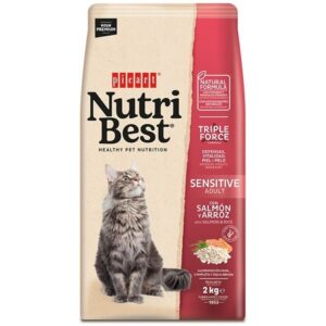Ξηρά τροφή για ενήλικες γάτες NUTRIBEST PICART CAT SENSITIVE SALMON & RICE 15KG