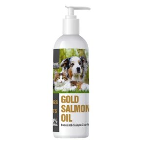 Διατροφικό συμπλήρωμα για δέρμα με λάδι σολομού για σκύλο και γάτα GOLD SALMON OIL 200ml