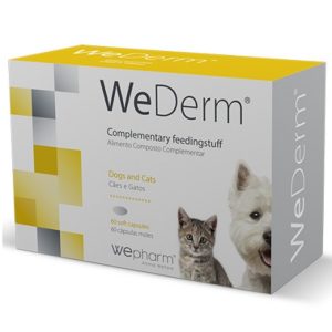 Διατροφικό συμπλήρωμα για δέρμα για σκύλο και γάτα WEDERM 60 caps