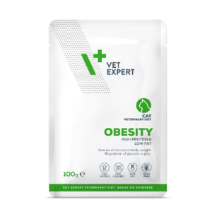 Φακελάκι γάτας ΚΛΙΝΙΚΗ ΔΙΑΙΤΑ VET EXPERT Obesity & Diabetes cat 100 gr συσκευασία 12τμχ