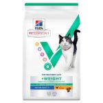 Ξηρά τροφή για ηλικιωμένες γάτες HILL'S VET ESSENTIALS Multi-Benefit + Weight Mature Adult  με Κοτόπουλο 1.5kg