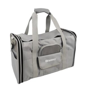 Τσάντα μεταφοράς σκύλου και γάτας PET BAG OXFORD GREY W POCKET 48X28X32CM