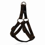 Σαμαράκι σκύλου ιμάντας CHECKED HARNESS VELVET BROWN S 1.5 X 35-50CM