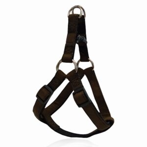 Σαμαράκι σκύλου ιμάντας CHECKED HARNESS VELVET BROWN M 2 X 40-60CM