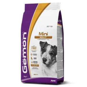 Ξηρά τροφή για ενήλικους μικρόσωμους σκύλους Gemon Mini Adult Chicken & Rice 3kg