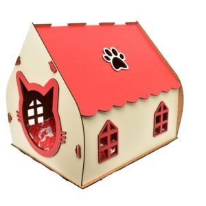 Ξύλινο σπίτι για Γάτες 39 x 30 x 42cm, ORGANIC