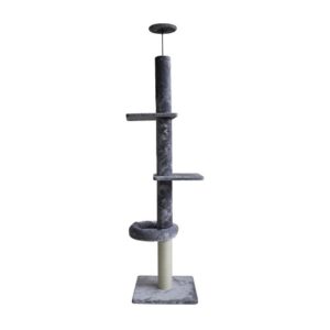 Ονυχοδρόμιο γάτας CAT TOWER TO CEILING GREY-1 NEST 60X60X248CM