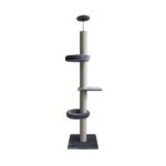 Ονυχοδρόμιο γάτας CAT TOWER TO CEILING GREY 2 NESTS 60X60X248CM