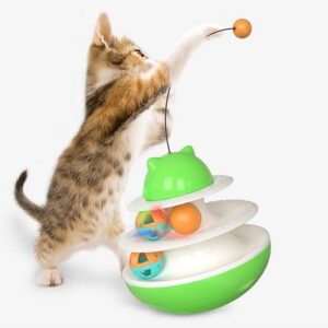 Παιχνίδι γάτας SHAKE THE TURNTABLE CAT TOY GREEN 191 X 199MM