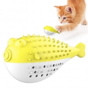 Παιχνίδι γάτας PUFFERFISH CAT TOOTH BRUSH YELLOW 120 X 50 X 60MM
