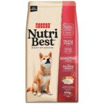 Ξηρά τροφή για κουτάβια , σκύλους PICART NUTRIBEST PUPPY Sensitive Salmon & Rice 3kg