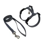 Σετ σαμαράκι και οδηγός γάτας CAT HARNESS WITH LEASH PLAID GREY SMALL