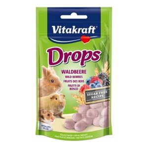 Σνάκ για κουνέλια νάνους VITAKRAFT DROPS WILDBERRY 75gr